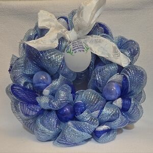 Handmade Wreath With "Forget Me Not"